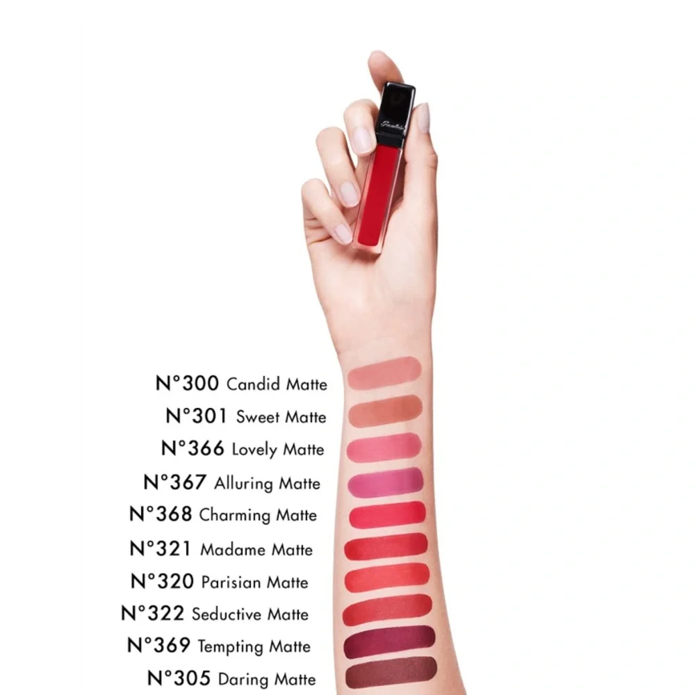 💎 Guerlain Paris KissKiss Liquid Lipstick in Shade L322 Seductive Matte Matte